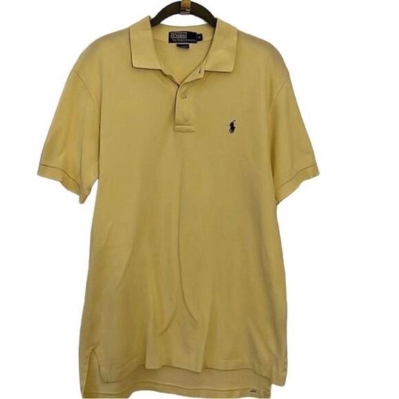 Polo Ralph Lauren Lemon Yellow Navy Pony NWOT Cotton - Picture 1 of 6